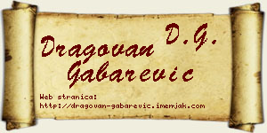 Dragovan Gabarević vizit kartica
